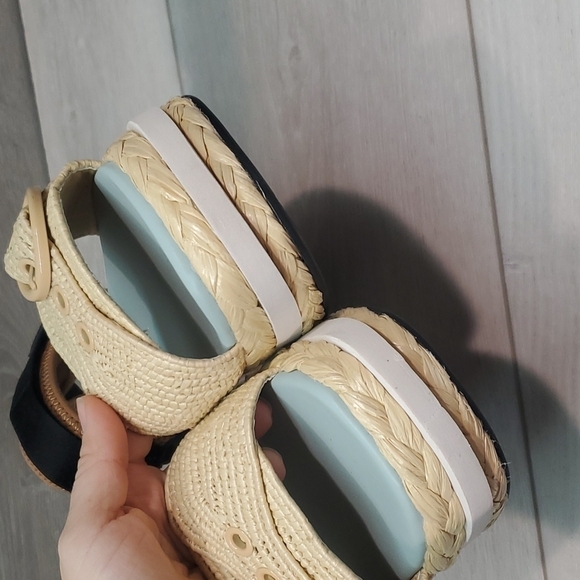 NWOB Kate Spade acapulco raffia flatform sandals sz 40/9.5B - Picture 5 of 14